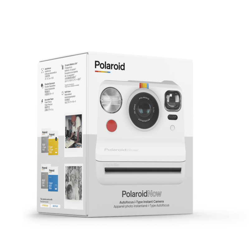 Polaroid Now analóg instant fényképezőgép fehér