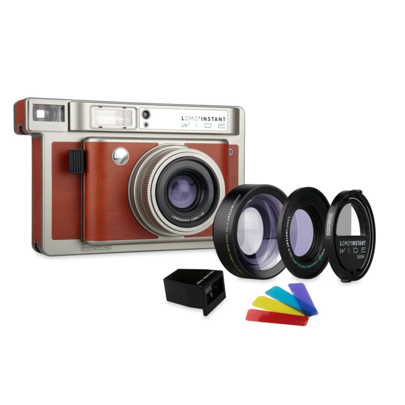 LomoInstant Wide Central Park+ lenses instant fényképezőgép