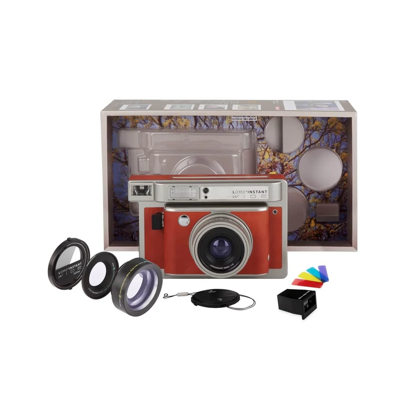 LomoInstant Wide Central Park+ lenses instant fényképezőgép