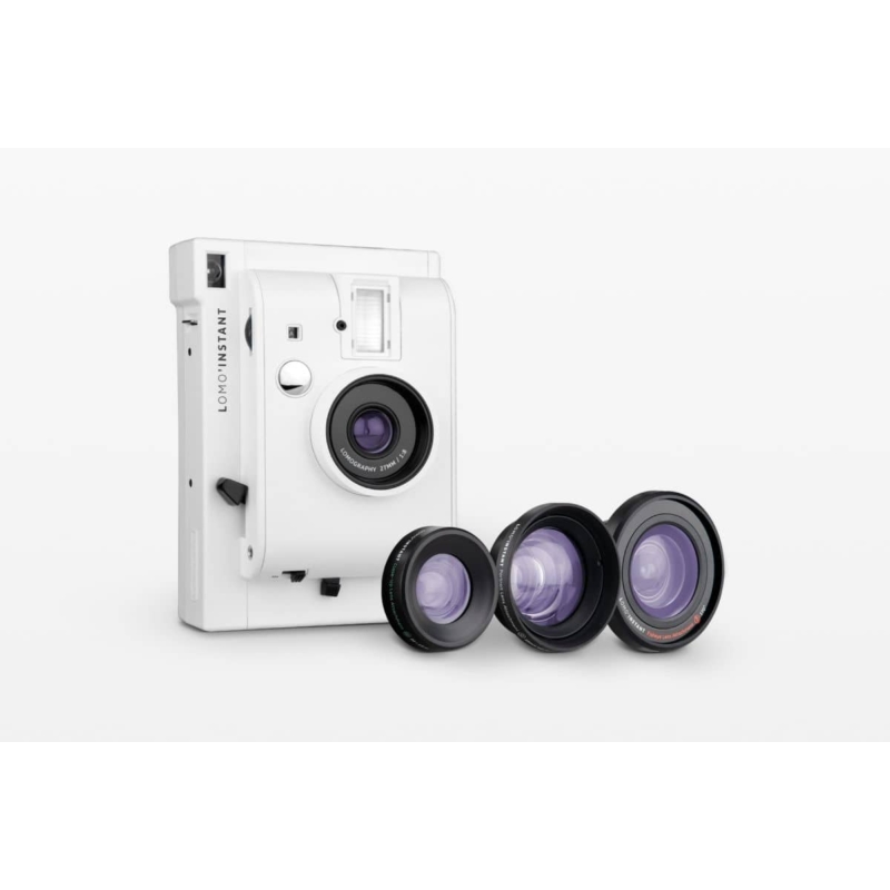 LomoInstant  White + 3 lenses instant fényképezőgép