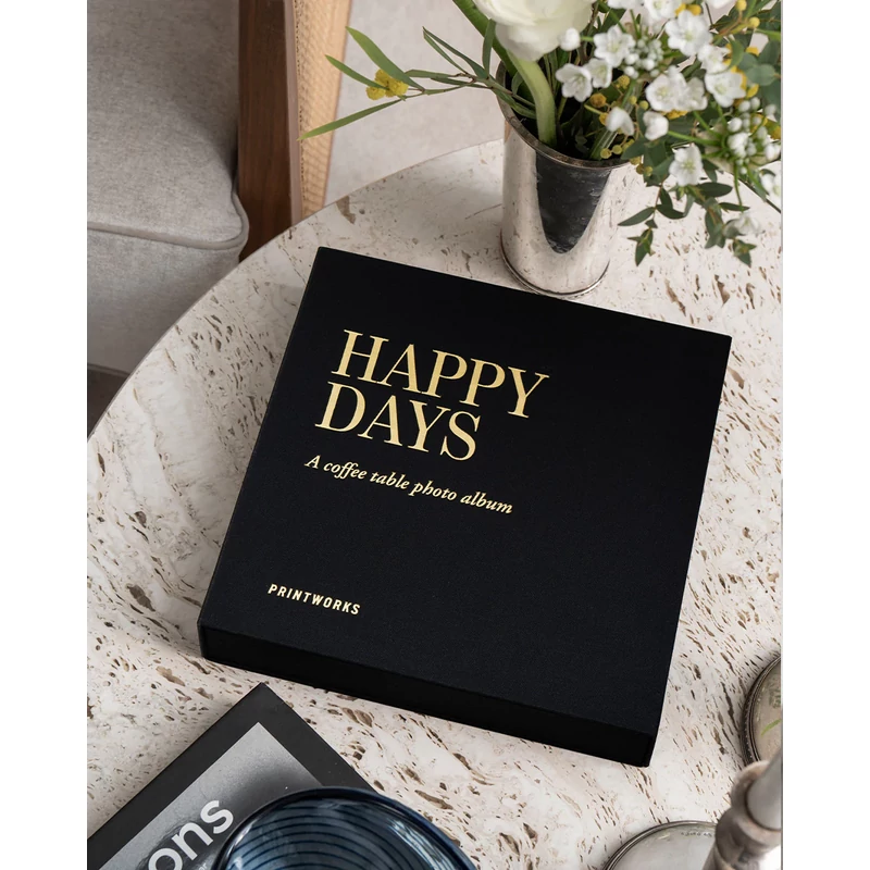 PRINTWORKS-fotoalbum-Happy-Days-Black-mood