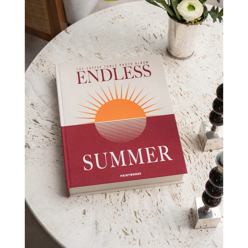 PRINTWORKS fotóalbum - Endless summer - maroon-mood