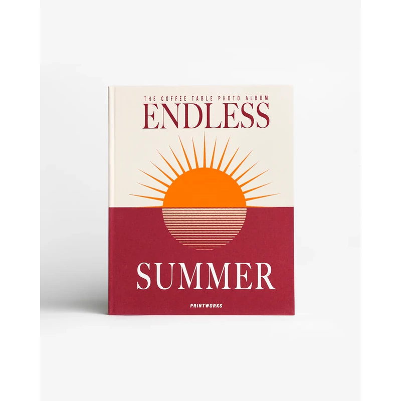 PRINTWORKS fotóalbum - Endless summer - maroon-front